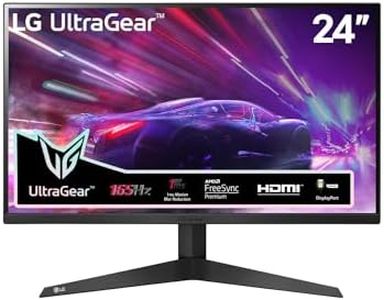 LG Ultragear™ 24GQ50F-B Ecran PC Gaming 24" - Dalle VA résolution FHD (1920x1080), 1ms MBR 165Hz, NTSC 72%, AMD FreeSync Premium, inclinable