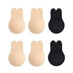 kikicast 3 Pairs Invisible Adhesive Bra, Anti-Penetration Point Adhesive Bra,Breast Lift Tape Push Up Strapless Nipple Covers (C/D)