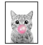 Tabby cat Wall Art 11x14 - Cute Cat