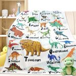 Dinosaur Blanket for Boys Soft Cozy Flannel Warm Dinosaur Unique Gifts Dinosaur Room Decor Throw Blanket for Teens Kids for Couch Sofa Bed Dino Blanket for Girls Teens 50"x60"