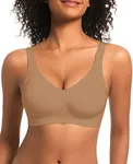BOUFOR Women's V Neck Bra Wireless 
