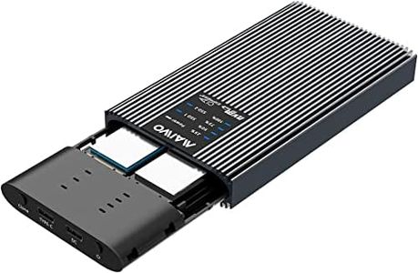 MAIWO NVMe M.2 Duplicator Dual Bay Clone Enclosure USB to NVMe SSD Docking Station Support Offline Cloning and Copy Function-K2022P