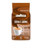 Lavazza Crema E Aroma Whole Bean Coffee Blend, Medium Roast, 1 kg Bag , Balanced medium roast with an intense, earthy flavor and long lasting crema, Non-GMO