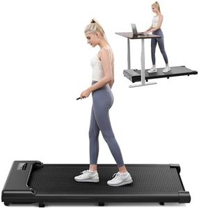 THAILE Walking Pad Treadmill, Under Desk Treadmills for Home/Office, Portable Mini Treadmill with Remote Control, 300 lbs Capacity, LED Display, 2.5 HP Walking Jogging Machine for Small Spaces Black