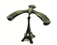 Ayra Crafts Eagle with Paris Eiffel Tower Showpiece, Metal Gift for Friend | Birthday Gift & Home Decor, Metal, Grey