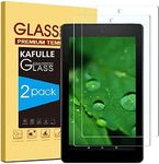 [2 Pack] Screen Protector for Fire 7 /Fire 7 Kids Edition(9th/7th Gen), KAFULLE 9H Hardness High Definition Bubble-free Tempered Glass Screen Protector for Fire 7 7inch 2019/2017 (Clear)