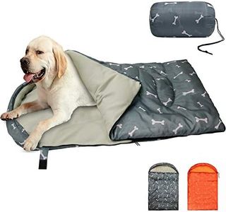 KUDES Dog Sleeping Bag Waterproof Warm Packable Dog Bed with Storage Bag for Indoor Outdoor Travel Camping Hiking Backpacking (43''Lx27''W)