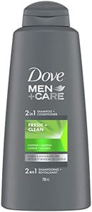 Dove Men + Care Fresh & Clean 2-in-1 Shampoo & Conditioner for Dry Hair with Caffeine and Menthol 750 ml