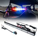 Xprite 30" COB LED Chase Strobe Flashing Light Bar, with Brake, Reverse, Turn Signal Rear Safety Lightbar for UTV Polaris RZR XP 1000 900, Can-Am Maverick X3, SxS, Yamaha, ATV, Off Road - RWBR