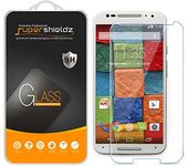 [3-Pack] Motorola Moto X (2nd Generation / 2nd Gen) Tempered Glass Screen Protector, Supershieldz Anti-Scratch, Anti-Fingerprint, Bubble Free, Lifetime Replacement Warranty