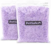 PetSafe ScoopFree Premium Crystal Cat Litter (Two 4.3 Lb Bags of Litter - 8.6 Lb Total) Kitten Litter Quickly Absorbs Urine, Dries Solid Waste, Eliminates Odors 5 Times Faster, Lavender Scent