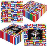 40 Pack Hispanic Heritage Month Decorations Napkins Latin American Paper Napkins Disposable Spanish Speaking Flags Napkins for Birthday National Hispanic Heritage Month Party Supplies