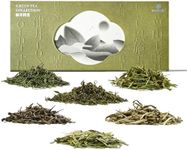 iTeaworld Chinese Green Tea Sampler, 6 Flavors Tea Loose Leaf Light to Strong, Chinese Tea With Mediumly Caffeinated, No Sweetener, Loose Green Tea Leaves Organic for Health Come with 20 Corn Tea Bags