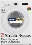 LG Smart Choice, 7 Kg, 5 Star, Steam, Inverter Direct Drive Technology, 6 Motion DD, Fully-Automatic Front Load Washing Machine (FHB1207Z2W, Remove Allergens & Stain, In-Built Heater, Essence White)