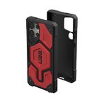 Urban Armor Gear UAG Galaxy S25 Ultra Case, Monarch Pro Rugged Shockproof Protective Case/Cover Designed for Galaxy S25 Ultra 5G (2025), Magnetic Charging Compatible - Crimson