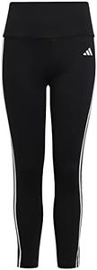ADIDAS G TR-ES 3S TIG Leggings, Black/White, 10 años Girl's