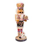 Kurt Adler 16-Inch Wooden and Polyresin Gingerbread Nutcracker