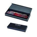 da Vinci Brushes Watercolor Brush Set, Black, Quill Size 2, Slant Size 10, Oval Size 12