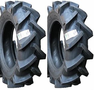 BKT Two New 6-14 Deep Lug R-1 Tires & Tubes Compact 4wd Farm Tractors 4Ply Rated