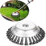 Miotlsy 150mm Cone Knotted Wire Grass Trimmer Cutter Head, Metal Lawn Mower Weeding Tray for Brushcutter Attachment