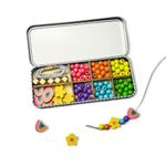 COTTON TWIST Kids Rainbow Bracelet Making Craft Kit - Children Creative Beading Jewellery Designing DIY Play Set with Tin - Suitable for 3-8 Years