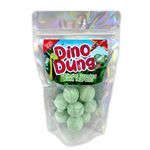 Dino Dung Bath Bombs. Dinosaur Themed Gift. 12 Jasmine Scented Bath Marbles. No SLS, No Mess. Stocking Fillers for Boys, Secret Santa Gift Ideas.