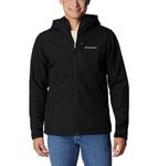 Columbia Men's Ascender Hooded Softshell Jacket, Softshell Jacket, Black, Size L