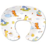 x-vesolje Nursing Pillow, Breastfeeding Pillows with Standard Size Removable Cover, Breast Feeding Pillow with Breathable Filling, Ergonomic Nursing Essentials for Bottle and Breastfeeding (Dinosaurs)