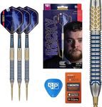 TARGET Darts Josh Rock Gen 1 Steel Tip Swiss Point Darts, 90% Tungsten Darts, Generation 1, 24G | Steel Tip Dart Set, Player Edition Darts with Swiss Storm Nano Points