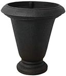 Algreen Crete Urn 25-in. Self-Watering Planter, Black