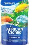 Gargeer 16oz African Cichlid Fish Food for Advanced Breeders. Complete African Cichlid Gel Diet for Both Juveniles & Adults. Made in The USA Using Premium Ingredients, Wild Nutrition Gourmet Formula