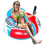 Pool Float for Adult, Adult Beach Floats,Inflatable Rafts Swimming Pool Air Sofa Floating Chair Bed,with Two Handles, Great for Chilling in The Pool.