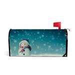 My Daily Magnetic Mailbox Covers Snowman Christmas Decorative Mailwraps Winter Mailbox Post Cover Oversized