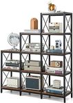 Tangkula 5-Tier Bookshelf, 9 Cubes 