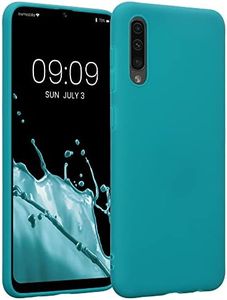 kwmobile Housse Compatible avec Samsung Galaxy A50 Coque - Housse de téléphone Protection Souple en Silicone - pétrole Mat