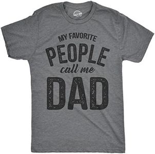 Mens My Favorite People Call Me Dad T Shirt Funny Fathers Day Tee for Guys Mens Funny T Shirts Dad Joke T Shirt for Men Novelty Tees for Men Dark Grey 5XL