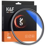 K&F Concept MCUV Ultra Slim Glass Filter UV Filter Waterproof Multi Coated Lens Protection Filter Compatible With Canon Nikon Sony All DSLR Camera Filter (49MM)