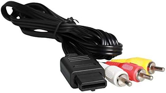 ENDARK Cavo Audio Video, Cavo audio stereo AV video RCA per Gamecube/NGC/64/N64/SNES (1 pezzo, 1.75m /5.8ft)