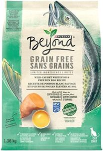 Beyond Grain Free Natural Dry Cat Food, Wild-Caught Whitefish & Free Run Egg - 1.36 kg Bag