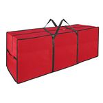 Vinsani® 9FT Christmas Tree Storage Bag Jumbo Waterproof Durable Zip Up Jumbo Sack Fabric Xmas Tree Storage Organiser Prevents Moisture & Dust (50 x 63 x 147 cm) – Red