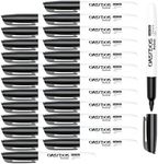 OASIDOS Dry Erase Markers Fine Tip - 24 Pack Fine Point Thin Black White Board Markers Bulk, Low Odor Whiteboard Markers for Office Classroom School White Board