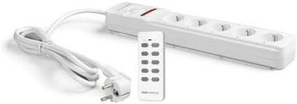 SCS Sentinel - HCN0063 - Remote Controlled Multi-Socket Extension + 1 Remote Control 5 Channels - 5 sockets with 3 m Power Cable - ControlPower Strip x5