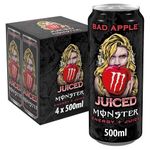 Monster Juiced Bad Apple Refreshing Energy Drink, Sweet Juicy Twist, Fresh Taste Each 500ml (Pack of 4)