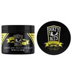 Dirty Bits Lemon and Tea Tree Oil Natural Foot Balm | Extra Strength Plant Rich Balm for Fast Acting Relief | Topical Ultra Care for Itchy Feet, Toenails, Heels and Cracked Feet | Care for Athletes