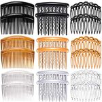 Hair Side Combs, 18PCS French Hair Combs Set for Women Girls Plastic Twist Comb with 23/17/11 Teeth for Fine Hair Hair Accessory (Multicolor)