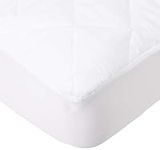 Home Bargains Plus Classic Twin-XL Extra 18" Deep Microfiber Quilted Mattress Pad, Dorm Mattress Pad - Twin Extra Long