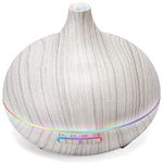 550ML White Aroma diffusers for Essential Oil Large Room,Essential Oils Aromatherapy Diffuser Cool Mist humidifier with Ambient Light & 3 Timer,Waterless Auto Off Diffuser Vaporizers for Home Kids