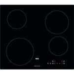 AEG 3000 Series Induction Hob 60cm, 4 Cooking Zones, IBX64200CB, Precise Touch Control, Fast Heat & Booster Function, Key Lock Safety, Built-In Electric Induction Cooktop, 560×490×480 mm, Black Glass