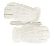 100% White Cotton Marching Band Parade Glove Formal Dress gloves service gloves inspection gloves, sold by pair (2 Piece), size X-Large