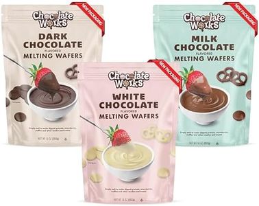 Chocolate Works Melting Chocolate Parent (10 oz (Pack of 3), Variety Pack: Milk, Dark, White Chocolate)